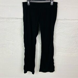 FREE COUNTRY black fleece pull on comfy lounge relax pants size medium